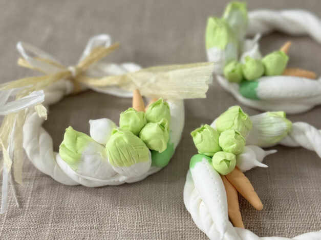 樹脂粘土（クレイ）でミニチュア野菜リース作り